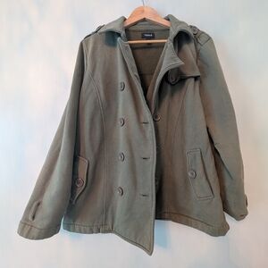 Torrid Green Blazer Utility Style